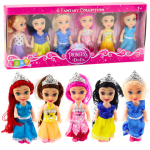Komplekts mini-lelles princeses 11 cm, 6 gab. 56454