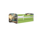 Lastevoodi ilma madratsita/sahtliga Kocot Kids BabyDreams Green ship, roheline
