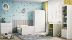 Valge voodi babydreams sahtliga, madratsiga 180/80