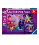 Ravensburger - Puzzle 3x49 Inside Out 2