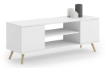 Puitjalgadega TV-alus KOBI FOCUS 155 cm Valge