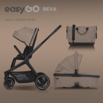EasyGo Reva Golden Beige Lapsevanker 2 in 1