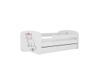 Lastevoodi ilma madratsita/sahtlita Kocot Kids BabyDreams White cat, valge