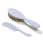 Naturaalsete harjastega juuksehari ja kamm BabyOno 567/04 Grey