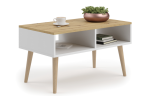 Diivanilaud KOBI SANDI Valge/Artisan tamm