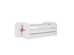 Lastevoodi madratsi ja sahtliga Kocot Kids BabyDreams White dancer, valge