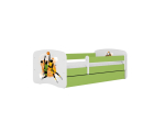 Lastevoodi ilma madratsita/sahtliga Kocot Kids BabyDreams Green basketball, roheline