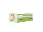 Lastevoodi ilma madratsita/sahtlita Kocot Kids BabyDreams Green mermaid, roheline