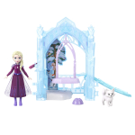 Mininukk m&auml;ngukomplektiga Mattel Disney Frozen Elsa's Icy Animal Hideaway