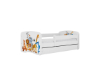 Lastevoodi ilma madratsita/sahtliga Kocot Kids BabyDreams White animals, valge