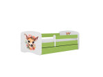 Lastevoodi ilma madratsita/sahtliga Kocot Kids BabyDreams Green bambi, roheline