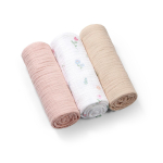 Kortsutatud musliinist m&auml;hkimislinad BabyOno 828/01 Pink 3 tk