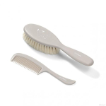 Naturaalsete harjastega juuksehari ja kamm BabyOno 568/03 Grey