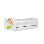 Lastevoodi ilma madratsita/sahtlita Kocot Kids BabyDreams White mermaid, valge
