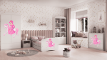 Lastevoodi sahtliga ja madratsiga Kocot Kids BabyDreams, valge