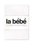 La Bebe&trade; Cotton Satin White naturaalsest sat&auml;&auml;nist kummiga voodilina 60x120 cm
