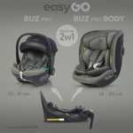 EasyGo Buz Pro + Buz Pro Body Greener Turvatoolide komplekt 0-36 kg