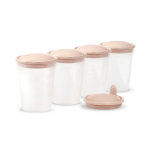 Toidu s&auml;ilitustopsid BabyOno 1028/01 Beige 4 tk