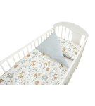 Bērnu gultas veļa: virspalags 135x100 + spilvendrāna Ankras Deer&Friends K-2T135