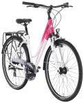 Naiste matkajalgratas Tabou Kinetic 2 W 28", valge/fuksia