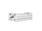 Lastevoodi madratsi ja sahtliga Kocot Kids BabyDreams White nasa, valge