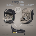 EasyGo Buz Pro + Buz Pro Body Taupe Turvatoolide komplekt 0-36 kg