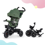 Kinderkraft Spinstep 5in1 kolmerattaline jalgratas Platinum green