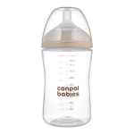 Pudele ar divzonu knupi Natural Shape 260 ml, 35/401