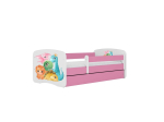 Lastevoodi ilma madratsita/sahtlita Kocot Kids BabyDreams Pink tiny dinos, roosa