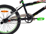 Laste jalgratas Karbon BMX 20", must/roheline