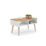 Diivanilaud KOBI SANDI Valge/Craft tamm