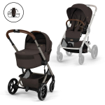 Cybex Balios S Lux Fold Cot Chocolate Brown Lapsevanker 2 in 1