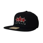 HOKEJAM.LV Latvija Three Star Snap Back Snapback nokam&uuml;ts