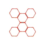 AVENTO Agility Grid Hexagon agiilsusredeli kuusnurgad 6 tk