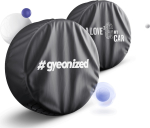 GYEON Q&sup2;M WheelCovers &mdash; velgede kaitsekatted, 4 tk / &Oslash;80 cm