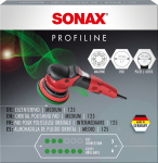 SONAX PROFILINE keskmise k&otilde;vadusega orbitaalpoleerimispadi &Oslash;140 mm, &Oslash;125 mm tugitaldrikule