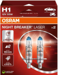 OSRAM NIGHT BREAKER LASER H1 &mdash; halogeen-esilaterna pirn, 2 tk