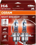 OSRAM NIGHT BREAKER LASER H4 &mdash; halogeen-esilaterna pirn, 2 tk
