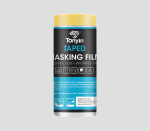 Tonyin Taped Masking Film &mdash; maalriteibiga kaitsekile v&auml;rvimiseks, 55 / 110 / 150 / 180 cm &times; 33 m - 150 cm