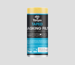 Tonyin Taped Masking Film &mdash; maalriteibiga kaitsekile v&auml;rvimiseks, 55 / 110 / 150 / 180 cm &times; 33 m - 180 cm