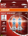 OSRAM NIGHT BREAKER LASER H7 &mdash; halogeen-esilaterna pirn, 2 tk