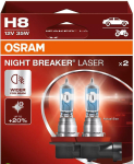 OSRAM NIGHT BREAKER LASER H8 &mdash; halogeen-esilaterna pirn, 2 tk