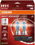 OSRAM NIGHT BREAKER LASER H11 &mdash; halogeen-esilaterna pirn, 2 tk