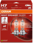 OSRAM NIGHT BREAKER SILVER H7 &mdash; halogeen-esilaterna pirn, 2 tk