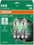 OSRAM ULTRA LIFE H4 &mdash; halogeen-esilaterna pirn, 2 tk
