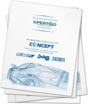 Concept &mdash; valged &uuml;hekordsed krepp-paberist kaitsematid, 250 tk