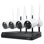 Reolink RLK12-800WB4 WiFi-valvekomplekt: salvesti + 4 kaamerat, 4K