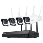 Reolink RLK12-811WB4 WiFi-valvekomplekt: salvesti + 4 suumivat kaamerat, 4K