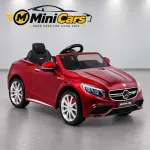 Mercedes-Benz S63 &mdash; punane | Laste elektriauto &middot; Lao t&uuml;hjendusm&uuml;&uuml;k