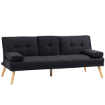 Diivanvoodi Homcom 181x77x78cm., must/helepruun